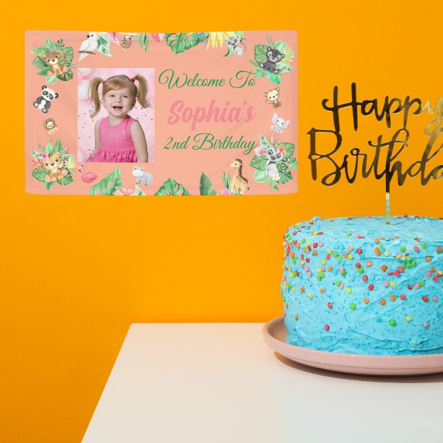 Lona Nacimiento de animales de la selva de safari tropi (Subido por el creador)