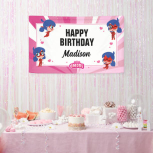 Lona Nacimiento de Chibi de Ladybug Milagroso