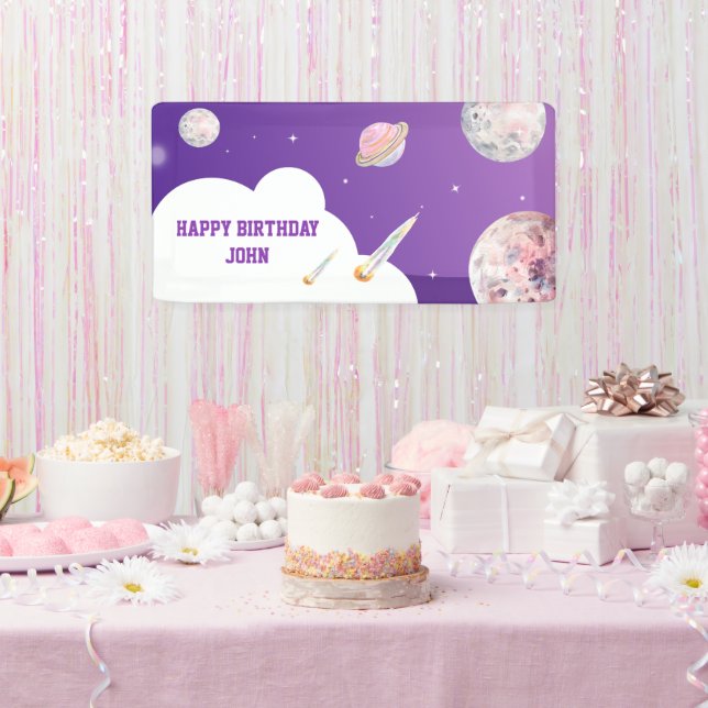 Lona Nacimiento del astronauta de la galaxia del espaci (Fiesta)