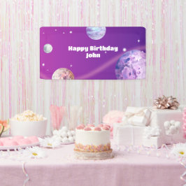 Lona Nacimiento del astronauta de la galaxia del espaci