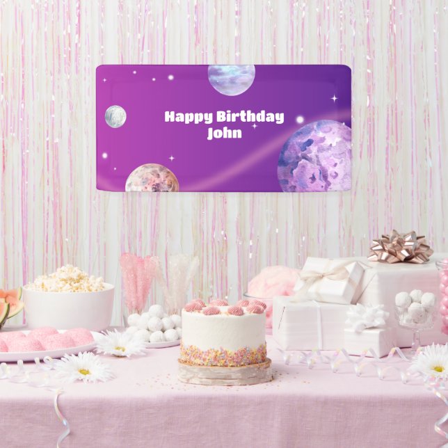 Lona Nacimiento del astronauta de la galaxia del espaci (Fiesta)