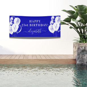 Lona Nacimiento guión del nombre de los globos blancos 