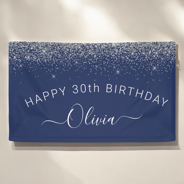 Lona Nacimiento Navy Blue Silver Cualquier Purpurina de (Subido por el creador)