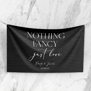 Lona Nada Elegante Solo Amor Minimalista Casual Boda