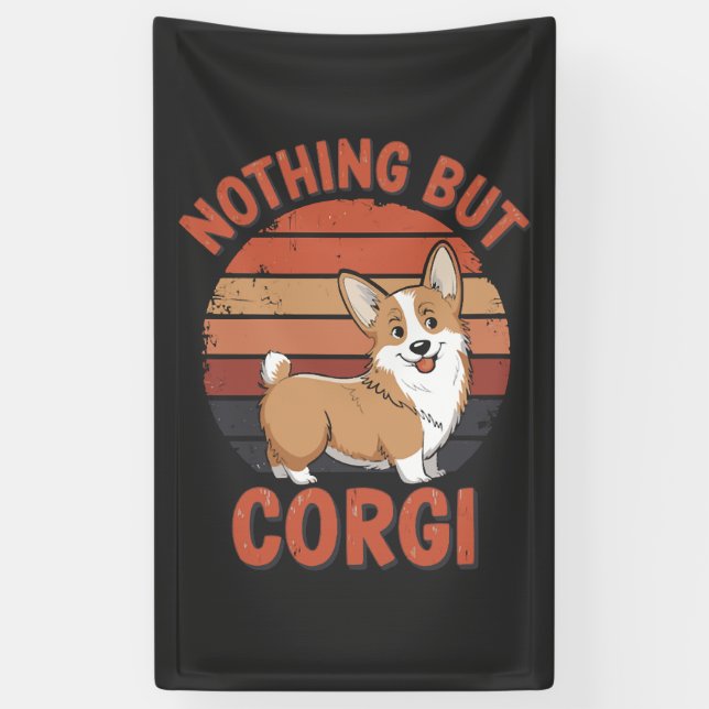 Lona Nada Más Corgi (Vertical)