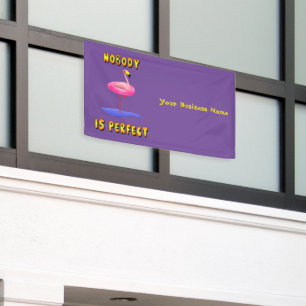 Lona Nadie es perfecto - flamingo con anillo de natació