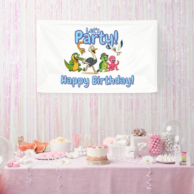 Lona Nae Nae & Lulu Adventures Party Banner (Fiesta)