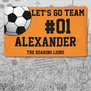 Lona Naranja Black Soccer Team Spirit