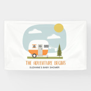 Lona Naranja de aventuras Retro Camper Neutral Baby Sho