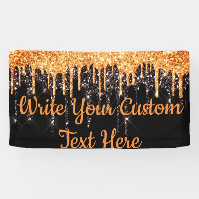 Lona Naranja de fondo de foto de la fiesta de Halloween (Horizontal)