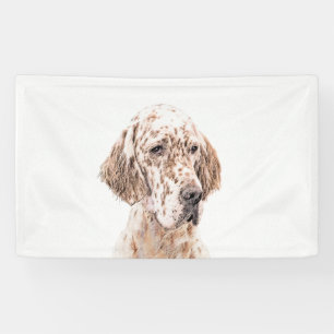 Lona Naranja de Inglaterra Belton Pintura de Perro Arte