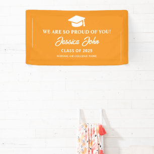 Lona Naranja Estamos muy orgullosos de tu graduación