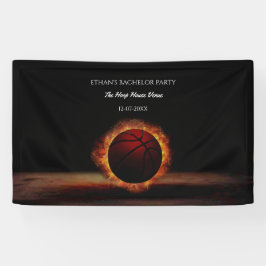 Lona Naranja fiesta de fin de semana de baloncesto negr