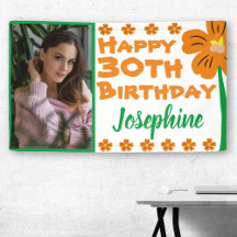 Naranja Flor 30.ª foto Cumpleaños