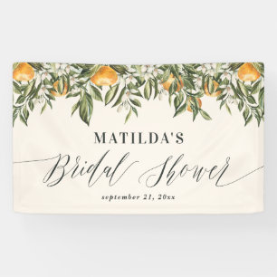 Lona naranja ruso cítrico botánico ducha de novia fiest