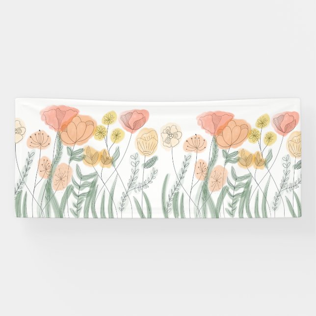 Lona Naranja Wildflowers (Horizontal)