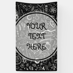 Lona Naturaleza divertida de los bocetos de la vida Pat