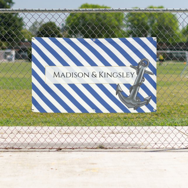 Lona Nautical Bote Anchor Fabulous Sailing Boda (In situ)