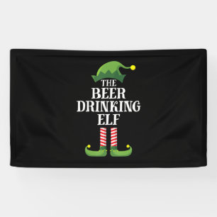 Lona Navidad bebiendo cerveza Cumpleaños