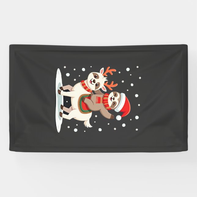 Lona Navidad Perezoso Alpaca (4) (Horizontal)