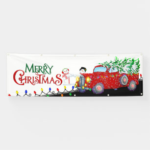 Lona Navidades Camión y Árbol de Banr-Navidades