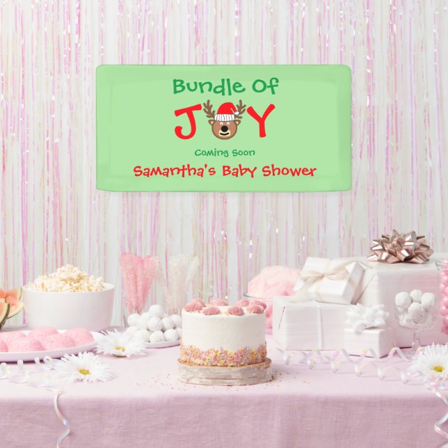 Lona Navidades de Alegría Baby Shower (Fiesta)