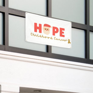 Lona navidades de cáncer infantil Banner Rótulo al aire
