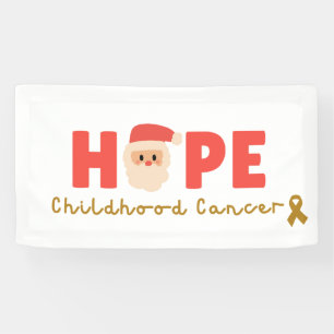 Lona navidades de cáncer infantil esperan Rótulo de San