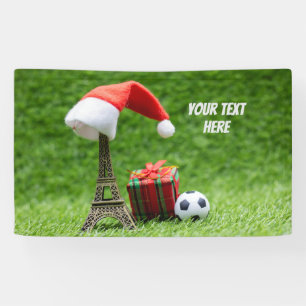 Lona Navidades de fútbol Fiesta de la Torre Eiffel de P