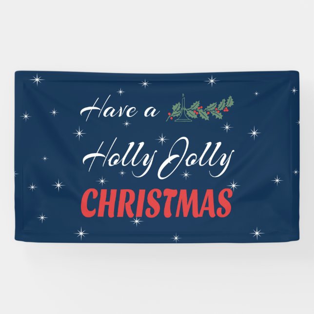 Lona Navidades de Have Holly Jolly (Horizontal)