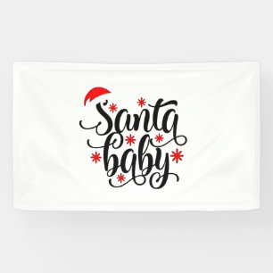 Lona Navidades de la Invitación de embarazo de Santa Ma