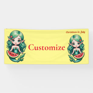 Lona Navidades de la Sirenita de Julio Thunder_Cove