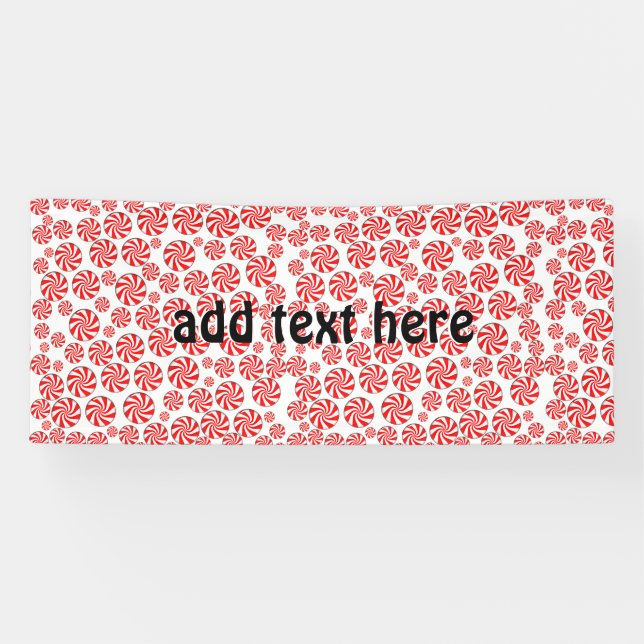 Lona Navidades de Peppermint Candy (Horizontal)