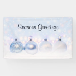 Lona Navidades de plata festividad golpean la nieve