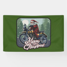 Navidades de Santa Claus en motocicleta