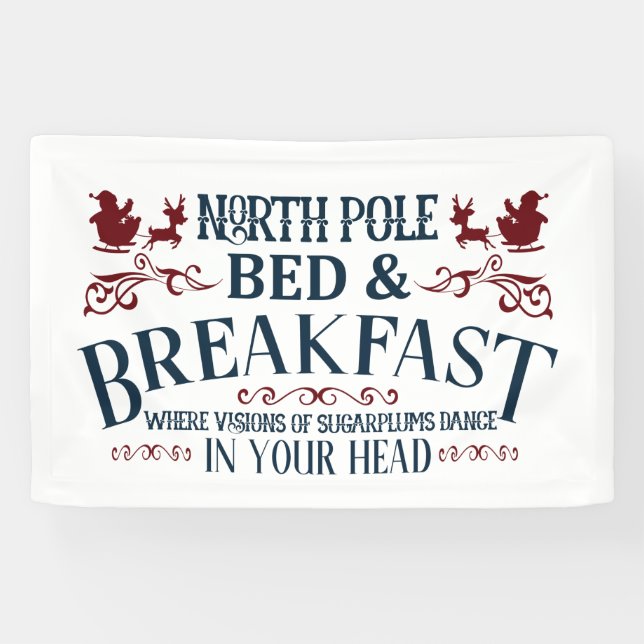 Lona Navidades del North Pole Bed Breakfast (Horizontal)