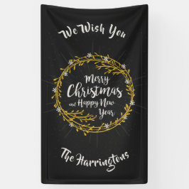 Lona Navidades Desea un banner de nombre personalizado