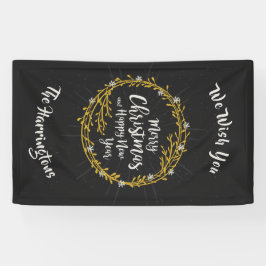 Lona Navidades Desea un banner de nombre personalizado