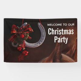 Lona Navidades ecuestres colgan a Fiesta de fotos de he