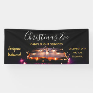 Lona Navidades Eve Church Candlelight Service