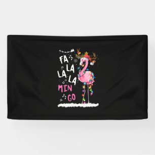 Lona Navidades - Fa-La-Mingo Flamingo Con Navidades