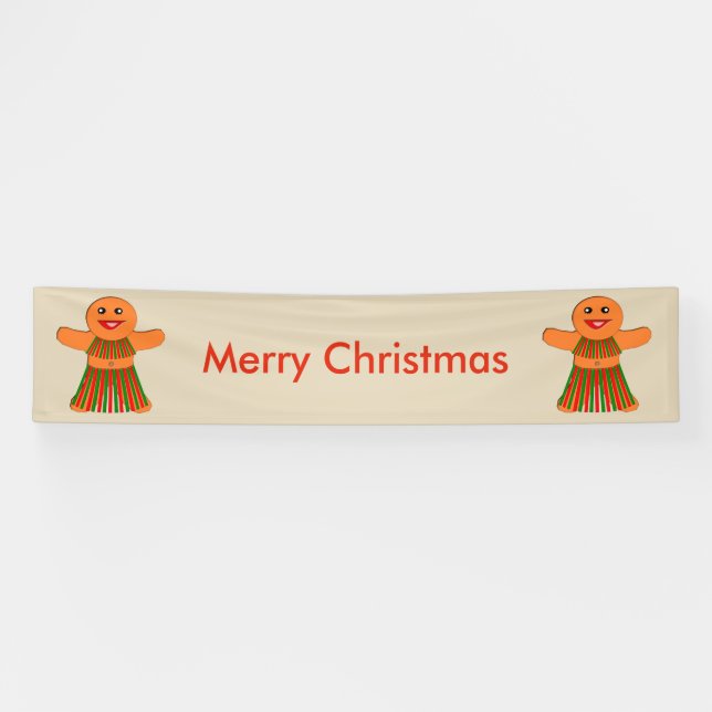 Lona Navidades Fiesta Gingerbread Mujer (Horizontal)