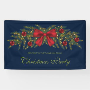 Lona Navidades Garland Con Bow Rojo Y Balbuceos