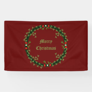 Lona Navidades góticos Personalizado Wreath