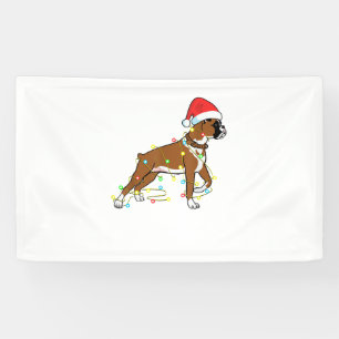 Lona Navidades iluminan obsequio de boxeo de perro de m
