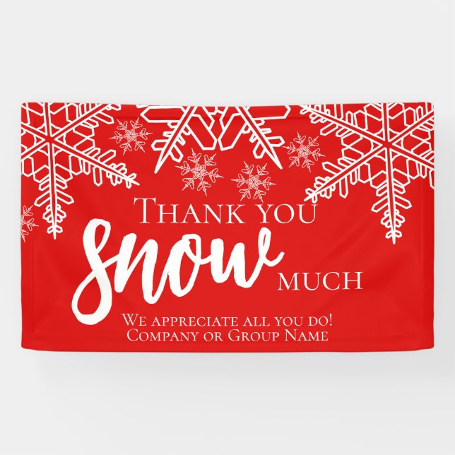 Lona Navidades Muchas Gracias A La Nieve (Horizontal)