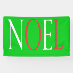 LONA NAVIDADES NOEL DISEÑAN DISEÑO BLANCO ROJO Y VERDE