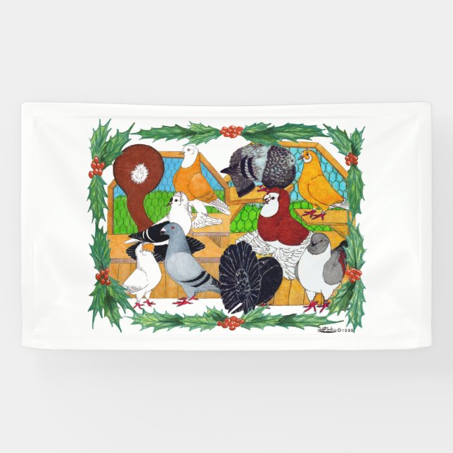 Lona Navidades Pigeons (Horizontal)