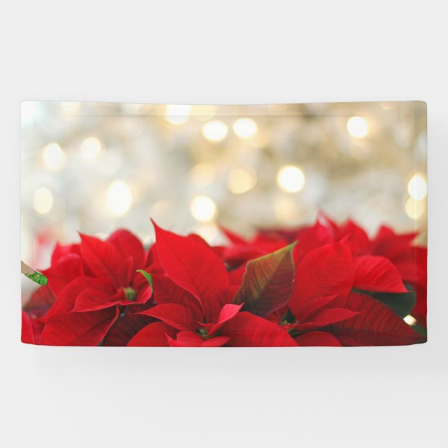 Lona Navidades Poinsettia (Horizontal)