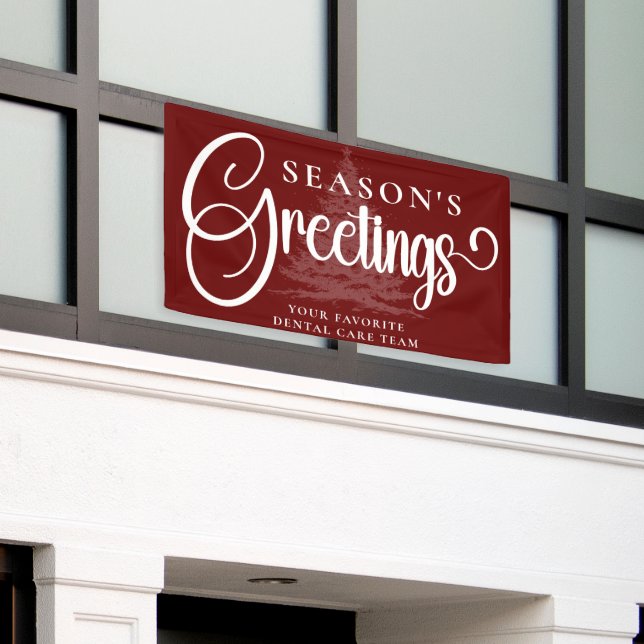 Lona Navidades profesionales de la empresa personalizad (Edificio exterior)